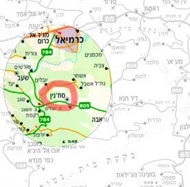 [Map of Sahnin]