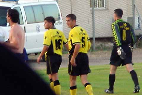 [Beitar players making their final exit for the 2000/2001 season]