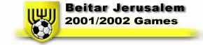 [Beitar Jerusalem league games 2001/2002]